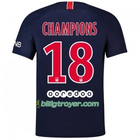 Billige Fotballdrakter Paris Saint-Germain Champions 18 Hjemmedraktsett 2018/19 Kortermet